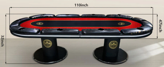 Triton 10 Player Signature Poker Table with LED