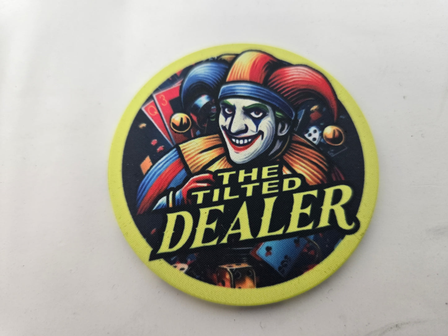 500 Tilted Joker Ceramic Poker Chip CASH Set ($1-$100)