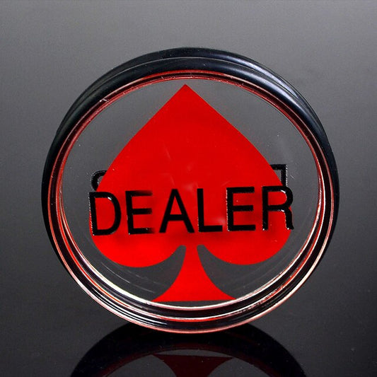 2 Sided Transparent 3" Dealer Puck