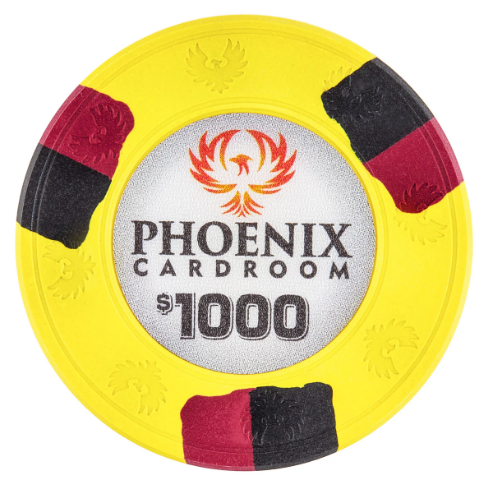 Yellow Phoenix Poker Chips - $1000