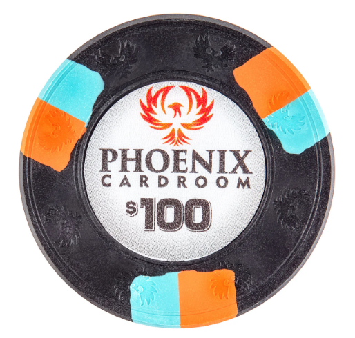 Black Phoenix Poker Chips - $100