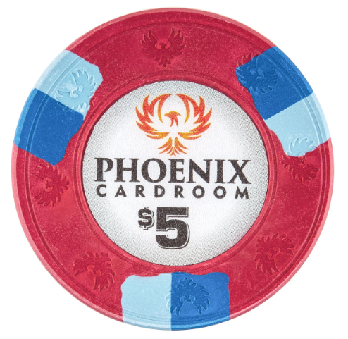 Red Phoenix Poker Chips - $5