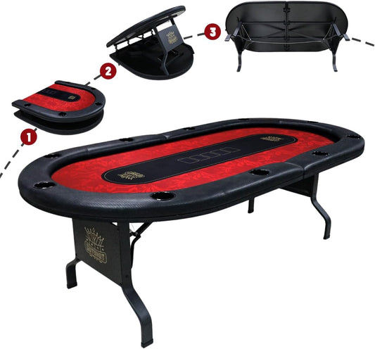 Gutshot 10 Player Foldable Poker Table