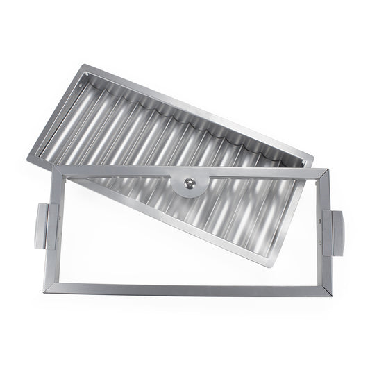 12-Row Metal Chip Tray with Cover and Lock