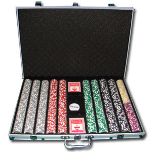 1000 Las Vegas Poker Chips with Aluminum Case