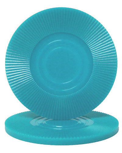 Light Blue Interlocking Radial Plastic Poker Chips