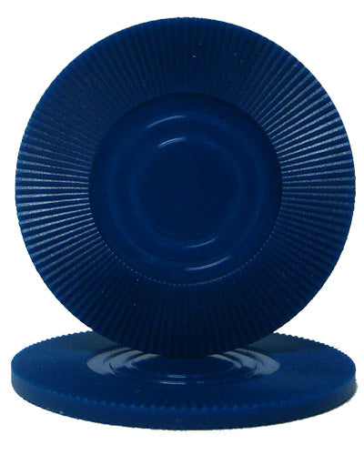 Dark Blue Interlocking Radial Plastic Poker Chips