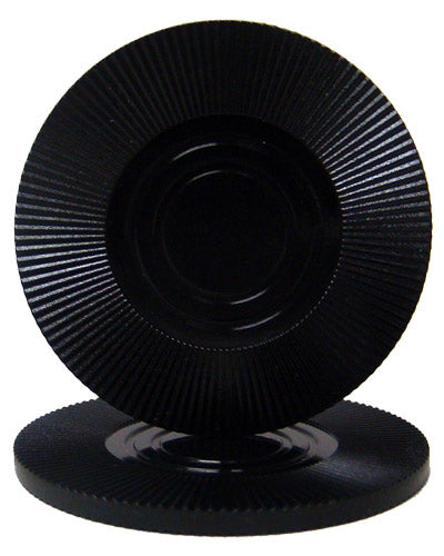 Black Interlocking Radial Plastic Poker Chips