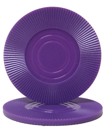 Purple Interlocking Radial Plastic Poker Chips