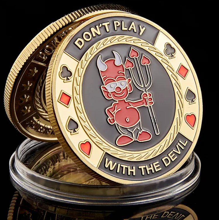 Don't Play with the Devil Medallion