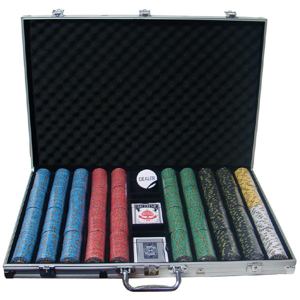 1000 Nevada Jack Poker Chips with Aluminum Case