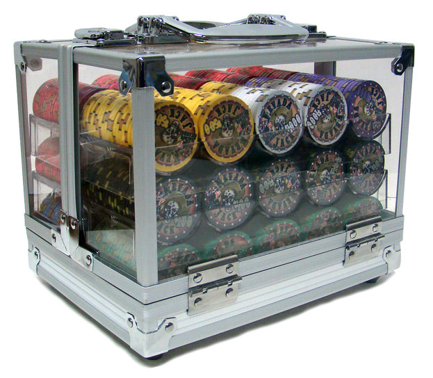 600 Nevada Jack Poker Chips with Acrylic Carrier