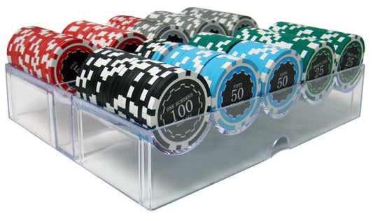 200 Eclipse Poker Chips with Acrylic Tray