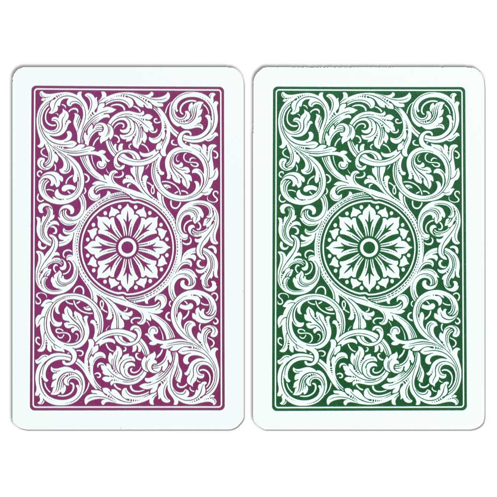 Copag 1546 Bridge Green/Burgundy Jumbo