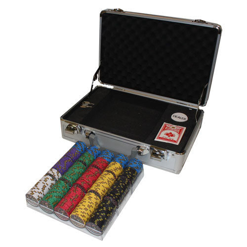 300 Nevada Jack Poker Chips with Claysmith Aluminum Case