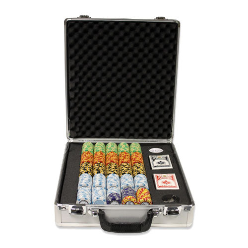 500 Monte Carlo Poker Chips with Claysmith Aluminum Case