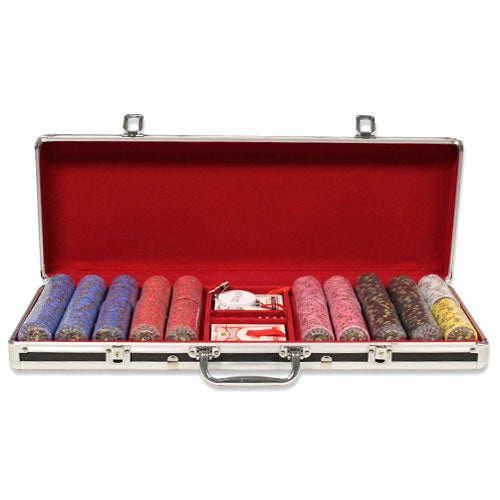 500 Nevada Jack Poker Chips with Black Aluminum Case