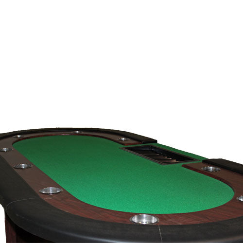 Crescent Base Poker Table with Dealer Cutout