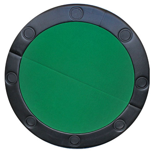 Round Poker Table Top with Padded Rail