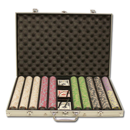1000 Milano Poker Chips with Aluminum Case