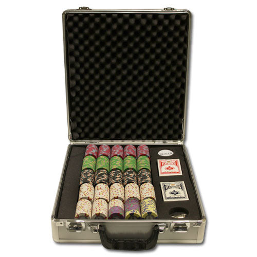 500 Milano Poker Chips with Claysmith Aluminum Case