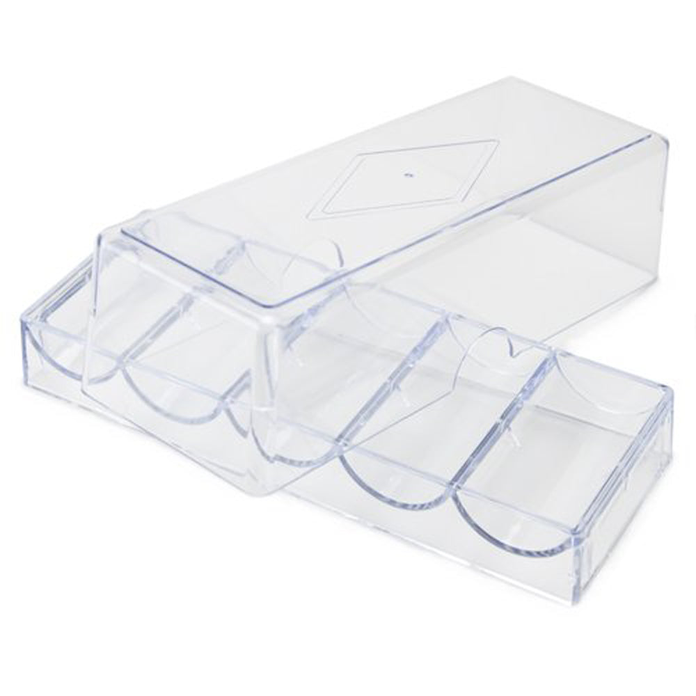 100 Piece Acrylic Chip Tray with Lid