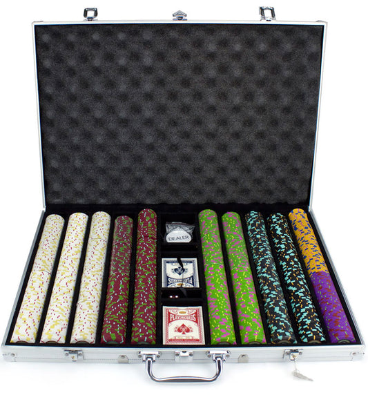 1000 Mint Poker Chips with Aluminum Case