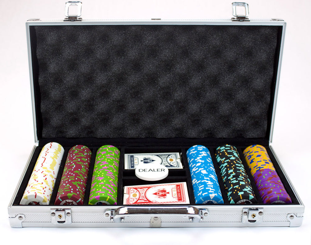 300 Rock & Roll Poker Chips with Aluminum Case
