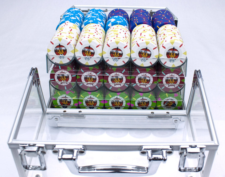600 Rock & Roll Poker Chips with Acrylic Carrier