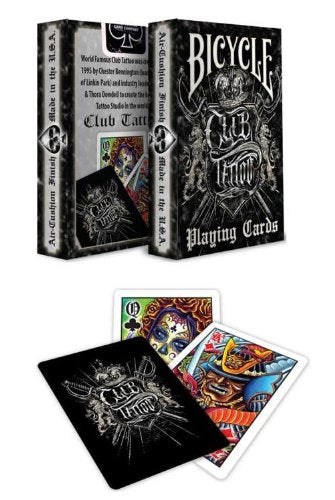 Bicycle Club Tattoo Playing Cards