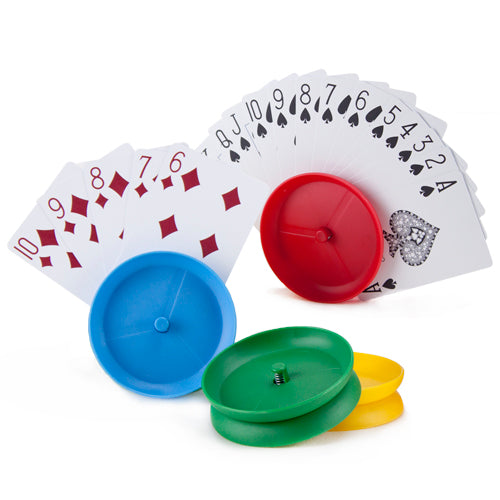 Four (4) Circle Playing Card Holders