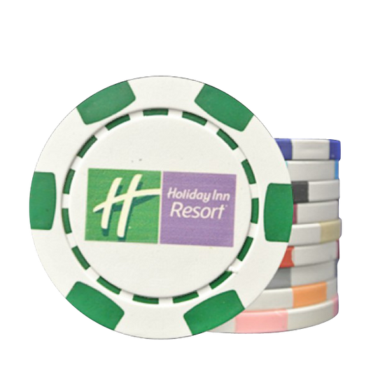 6 Stripe Custom Direct Print Poker Chips