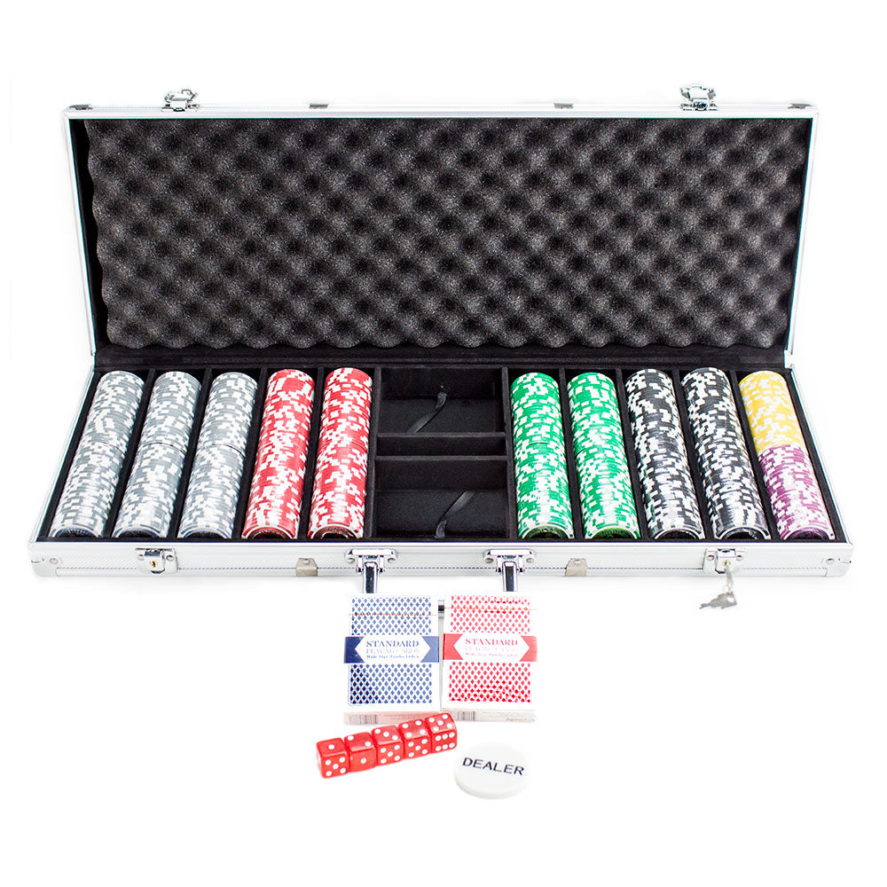 500 Ultimate Poker Chips with Aluminum Case