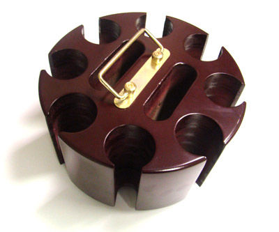 200 Piece Wooden Poker Chip Carousel (Scratch and Dent)
