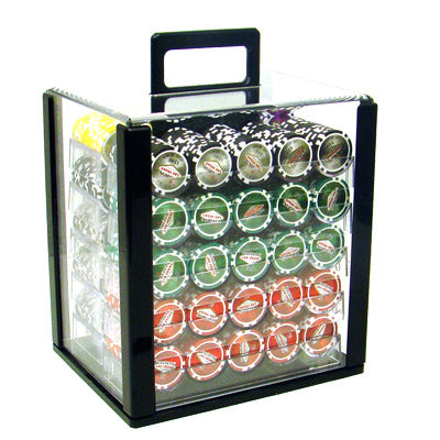 1000 Las Vegas Poker Chips with Acrylic Carrier