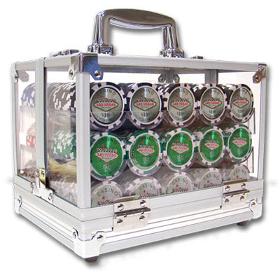 600 Las Vegas Poker Chips with Acrylic Carrier