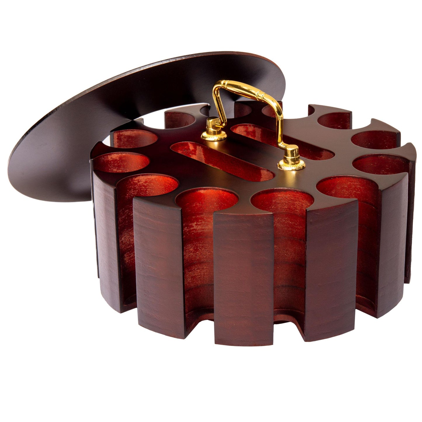 300 Ace Casino Poker Chips with Wooden Carousel