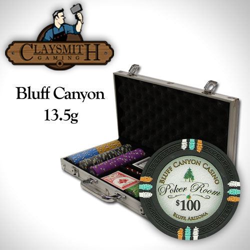 300 Bluff Canyon Poker Chips with Aluminum Case