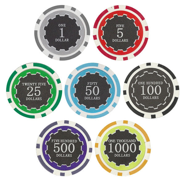 300 Eclipse Poker Chips with Aluminum Case