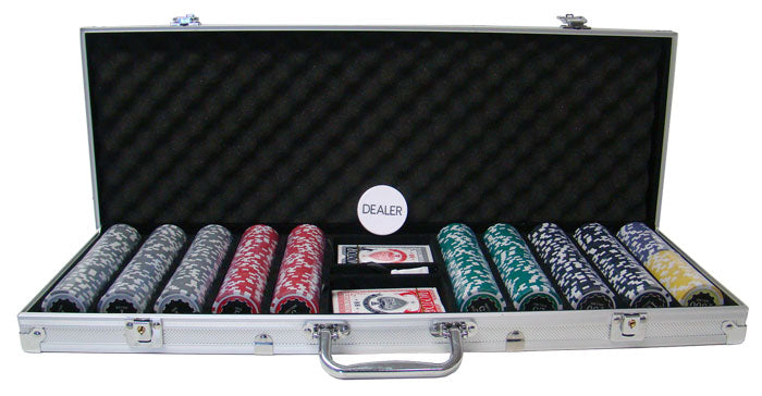 500 Eclipse Poker Chips with Aluminum Case