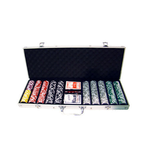 500 Las Vegas Poker Chips with Aluminum Case