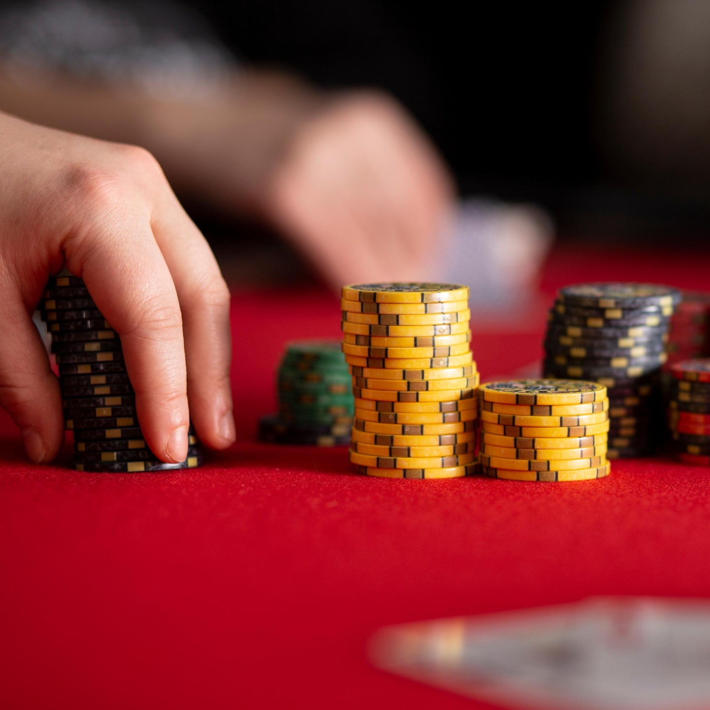 300 Nevada Jack Poker Chips with Wooden Carousel