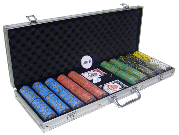 500 Nevada Jack Poker Chips with Aluminum Case