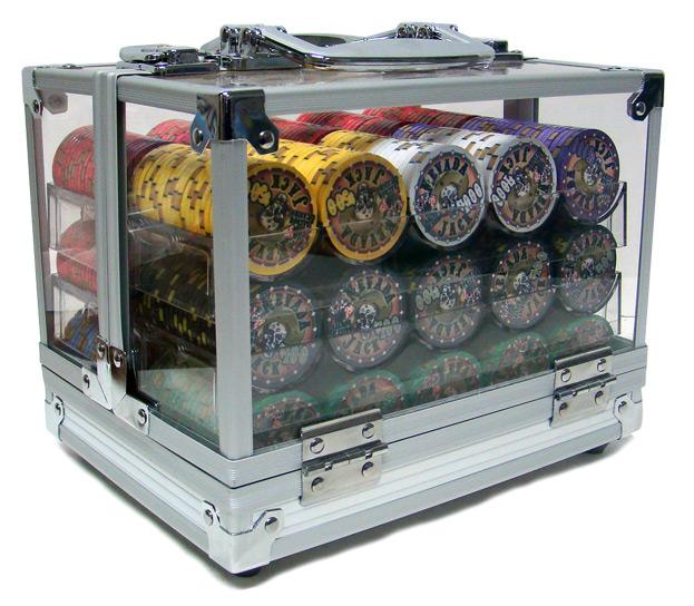 600 Nevada Jack Poker Chips with Acrylic Carrier