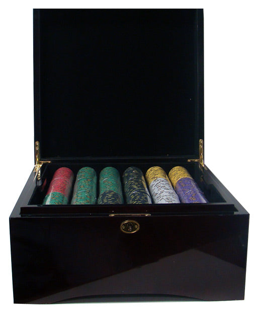 750 Nevada Jack Poker Chips with Mahogany Case