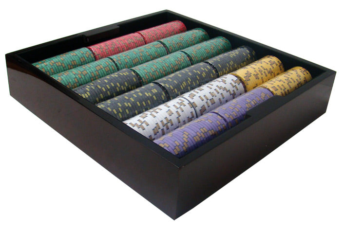 750 Nevada Jack Poker Chips with Mahogany Case