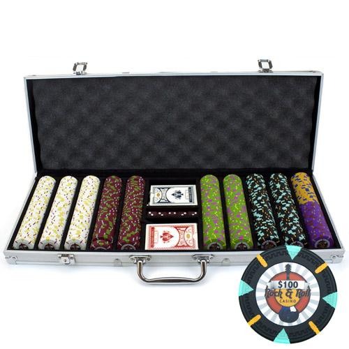 500 Rock & Roll Poker Chips with Aluminum Case