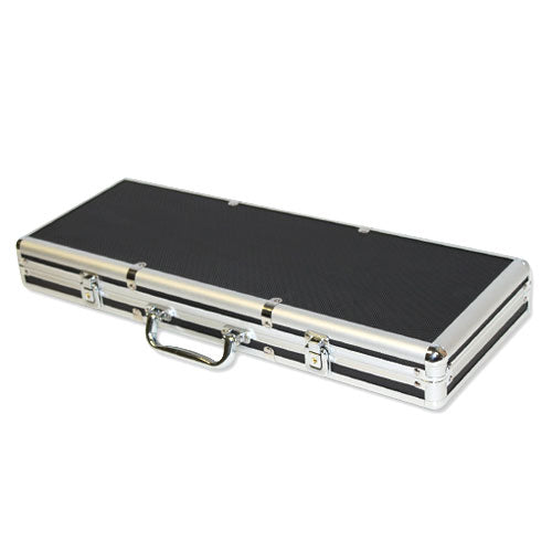 500 Striped Dice Poker Chips with Black Aluminum Case