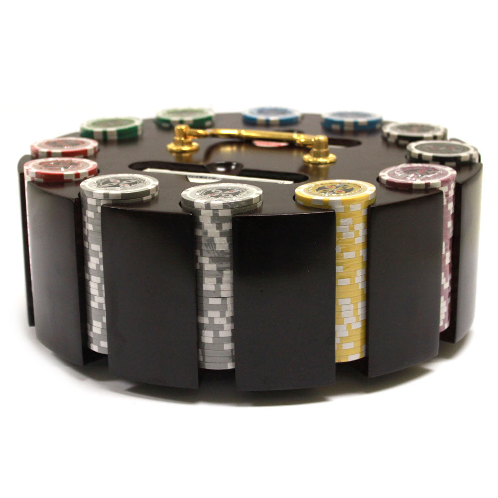 300 Ultimate Poker Chips with Wooden Carousel