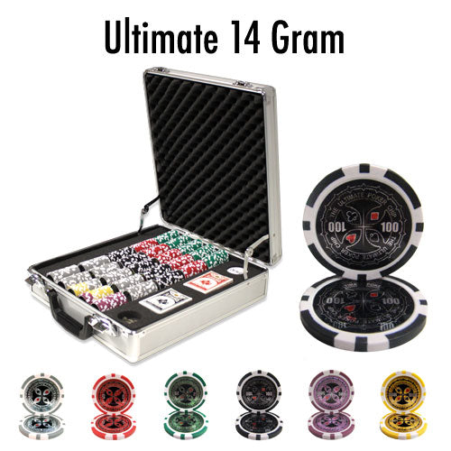 500 Ultimate Poker Chips with Claysmith Aluminum Case